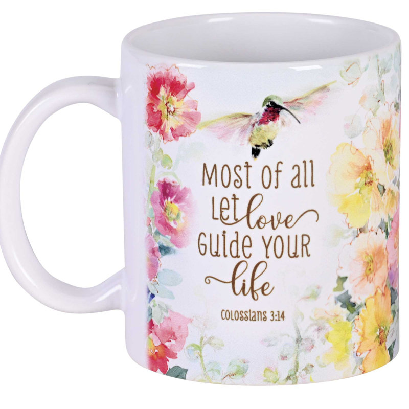 Tasse, oiseaux et surtout Let Love Guide You