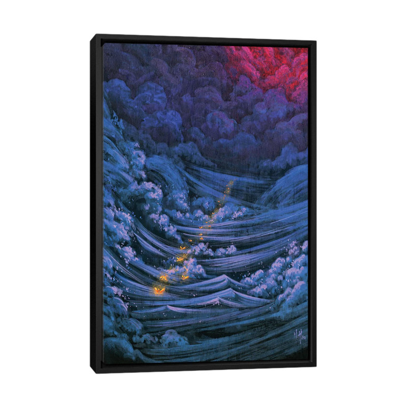 Passage 1 Piece Painting on Canvas, 66.04 cm H x 45.72 cm W, Black Framed