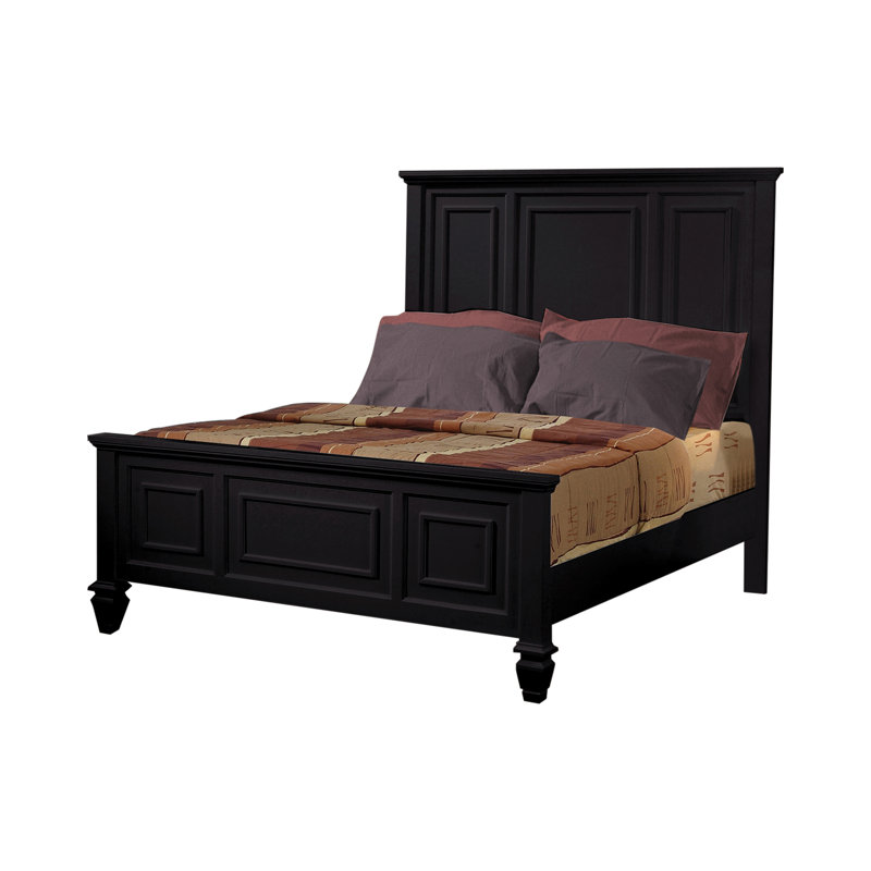 Aveley Standard Bed, Black, Queen