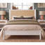 Lit en osier avec support en lattes de bois, cadre de lit plateforme grand style bord de mer avec tête de lit en rotin Boho
