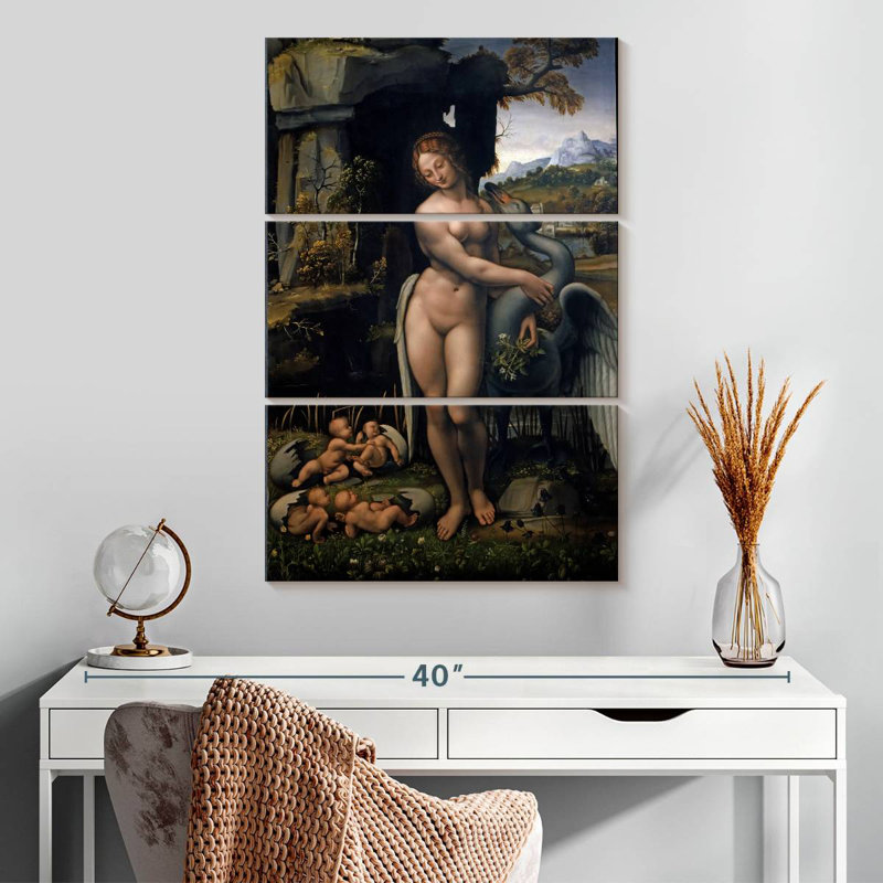 Leda And The Swan, H 32" x l 20"