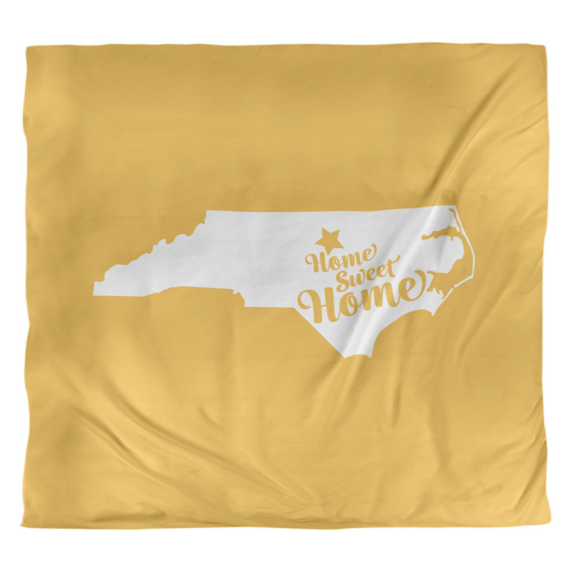 Housse de couette durham de la maison, Housse de couette pour très grand lit, Jaune, Microfibre