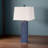 Tabetha Stunning Shutter USB Port Table Lamp with Linen Shade (Set of 2)-1816276604