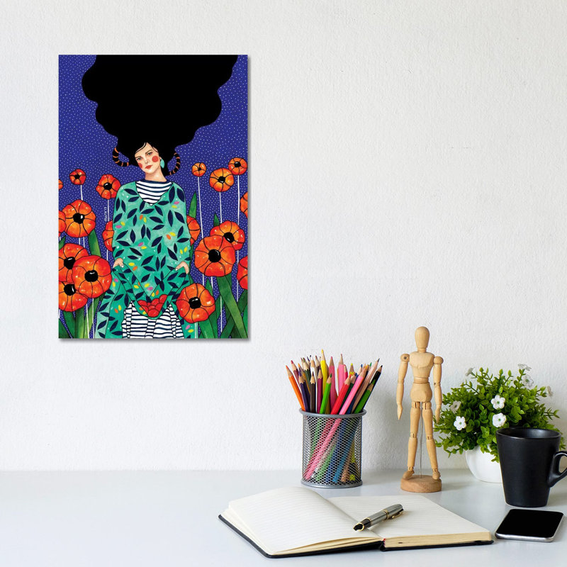 «Donner votre histoire» par Hülya zzdemir - impression sur toile tendue, H 12 po x l 8 po x P 0,75 po