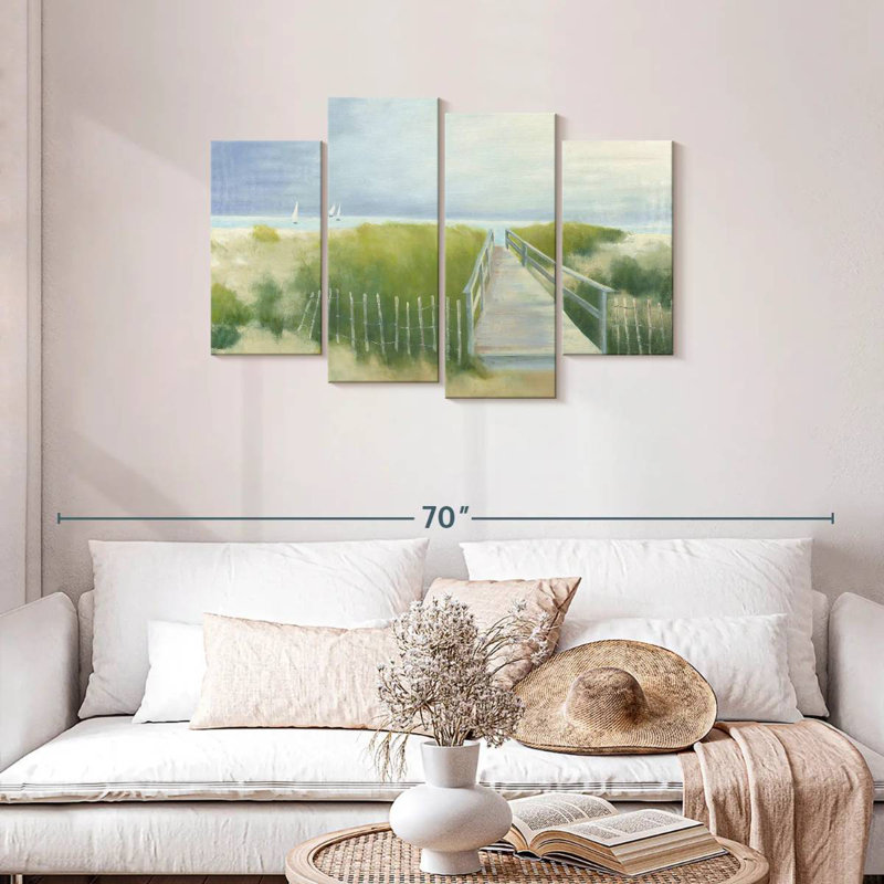 Gillard Walk With Boats, 27" H x 43" W