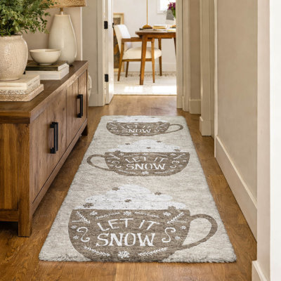 Tapis de Noël de qualité supérieure lavable à la machine Dream Shag ADS218