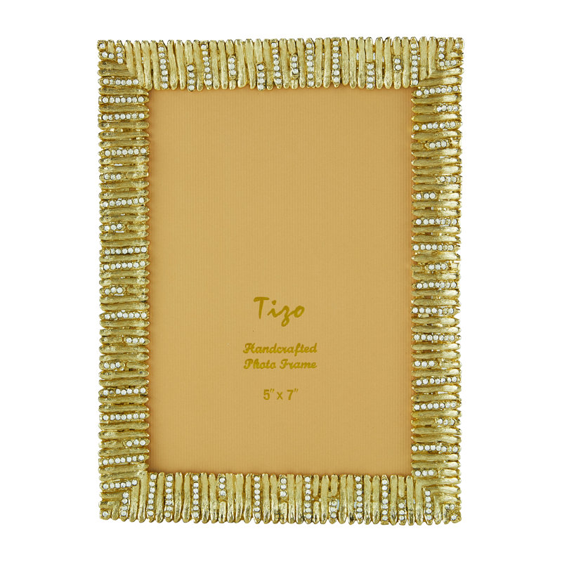 Metal Picture Frame, 4" x 6", Gold