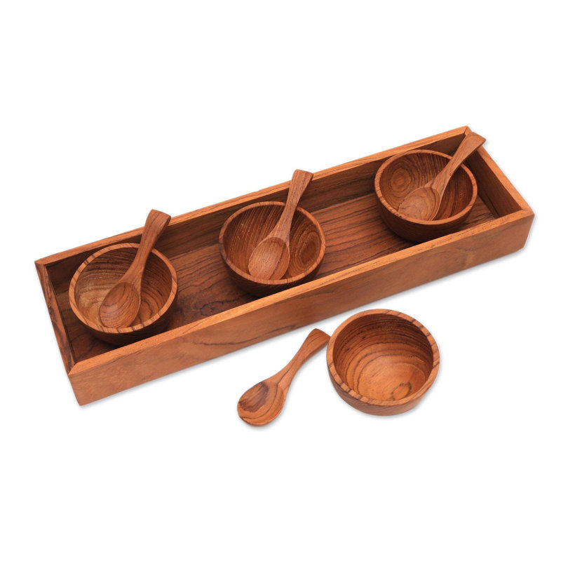Ensemble de 9 plats à condiments Tomah