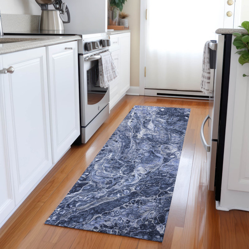 Radrrick Washable Indoor / Outdoor Rug, Runner 2'3" x 7'6"