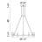 1 Dimmable LED Round / Oval Chandelier
