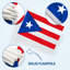 Drapeau de maison en polyester 5 x 8 po Porto Rico Mini Falg