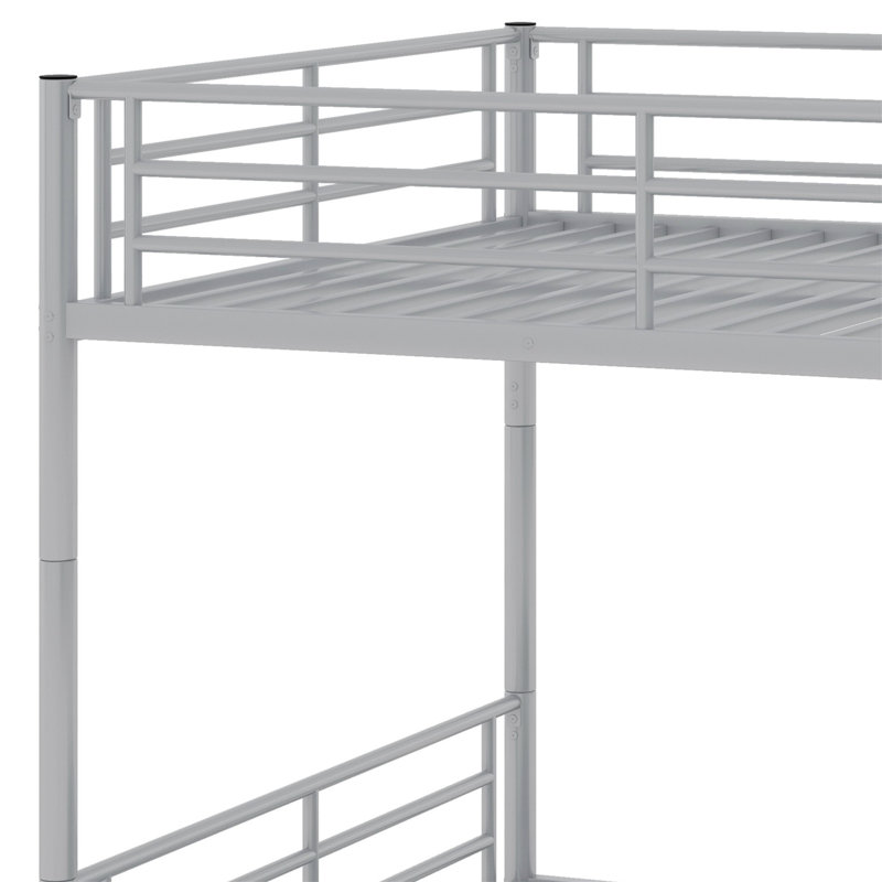 Metal Bunk Bed, Silver