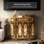 Gold Lacquer Cabinet - Cranes