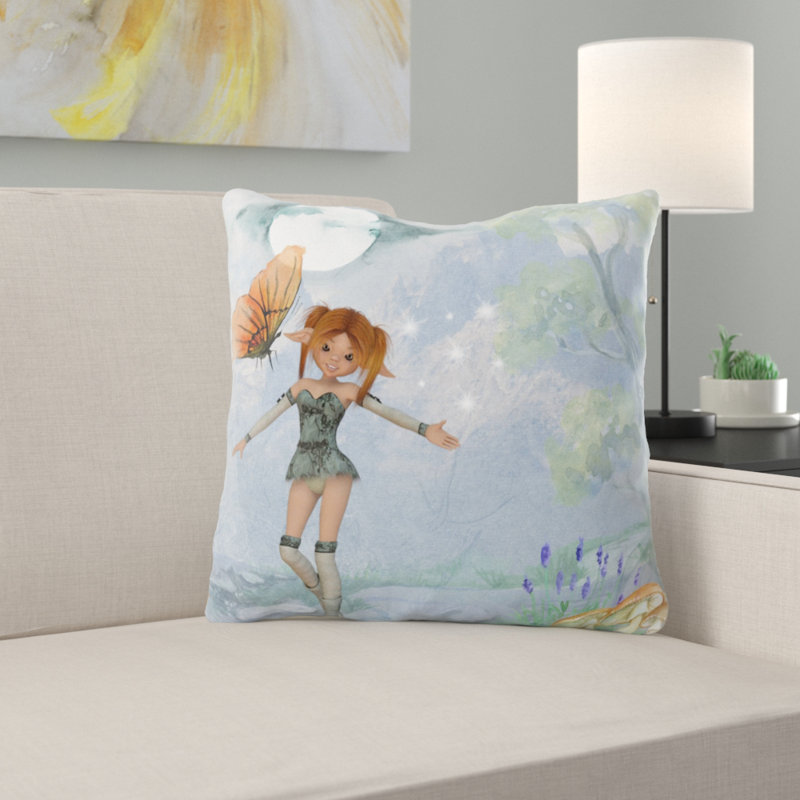 Outdoor Reversible Throw Pillow, Microsuede, Indoor