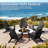 Outdoor Hdpe Folding Adirondack Chair, All-weather Resistant, Black-852652268