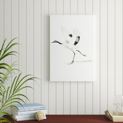 Japanese Cranes III by Naomi McCavitt - Painting Print