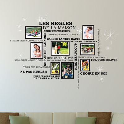 Text & Numbers Non-Wall Damaging Wall Decal