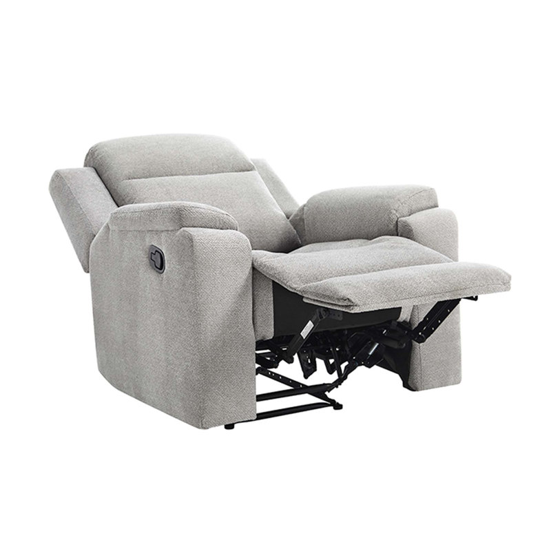 90cm Wide Chenille Standard Recliner, Grey
