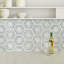 Lattice Fog Geometric 11 in. x 13 in. Polished Marble Mosaic Floor and Wall Tile-48951891