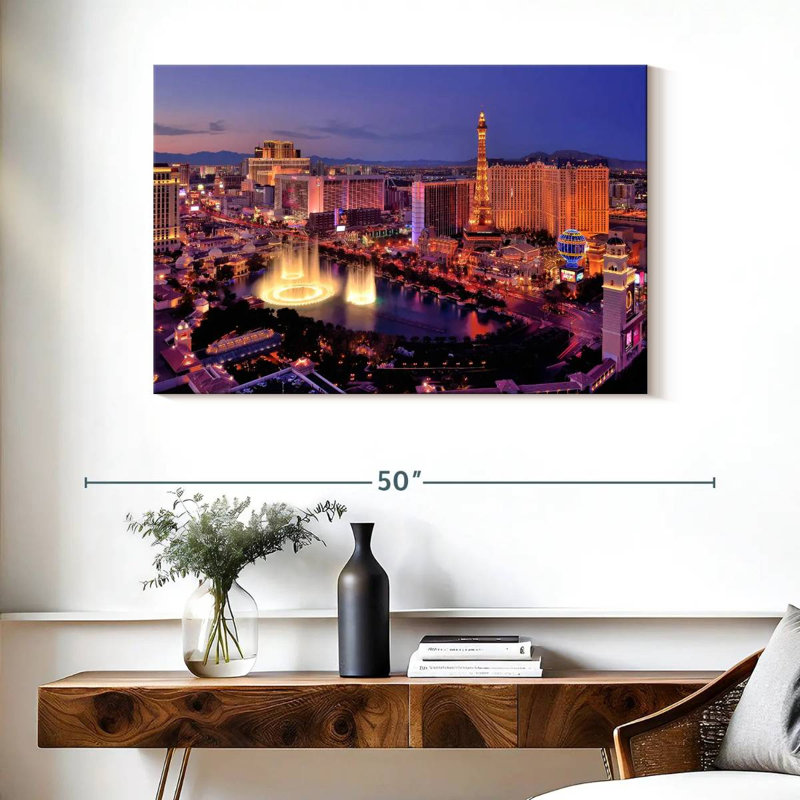Sirci Las Vegas Night Glow, H 26 po x l 39 po