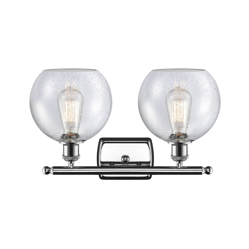 Éclairage pour salle de bain 2 lumières Cindi, Incandescente, Chrome poli