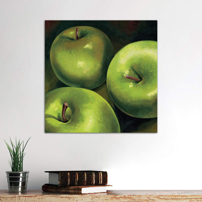 Mele Verdi by Stefania Mottinelli - Wrapped Canvas Painting