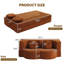 Canapé-lit pliable en velours sans os 75,5 po Lychee, sans assemblage requis avec deux coussins, orange-1211699793
