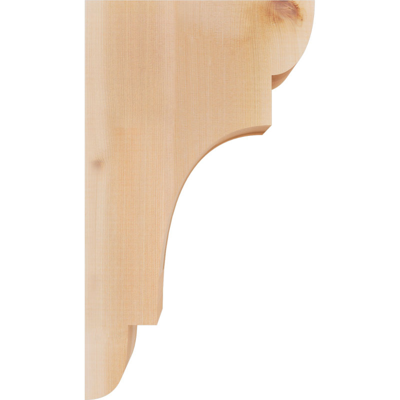 New Brighton Corbel, H 20 po x l 3,5 po x P 12 po, Cèdre rouge, Lisse