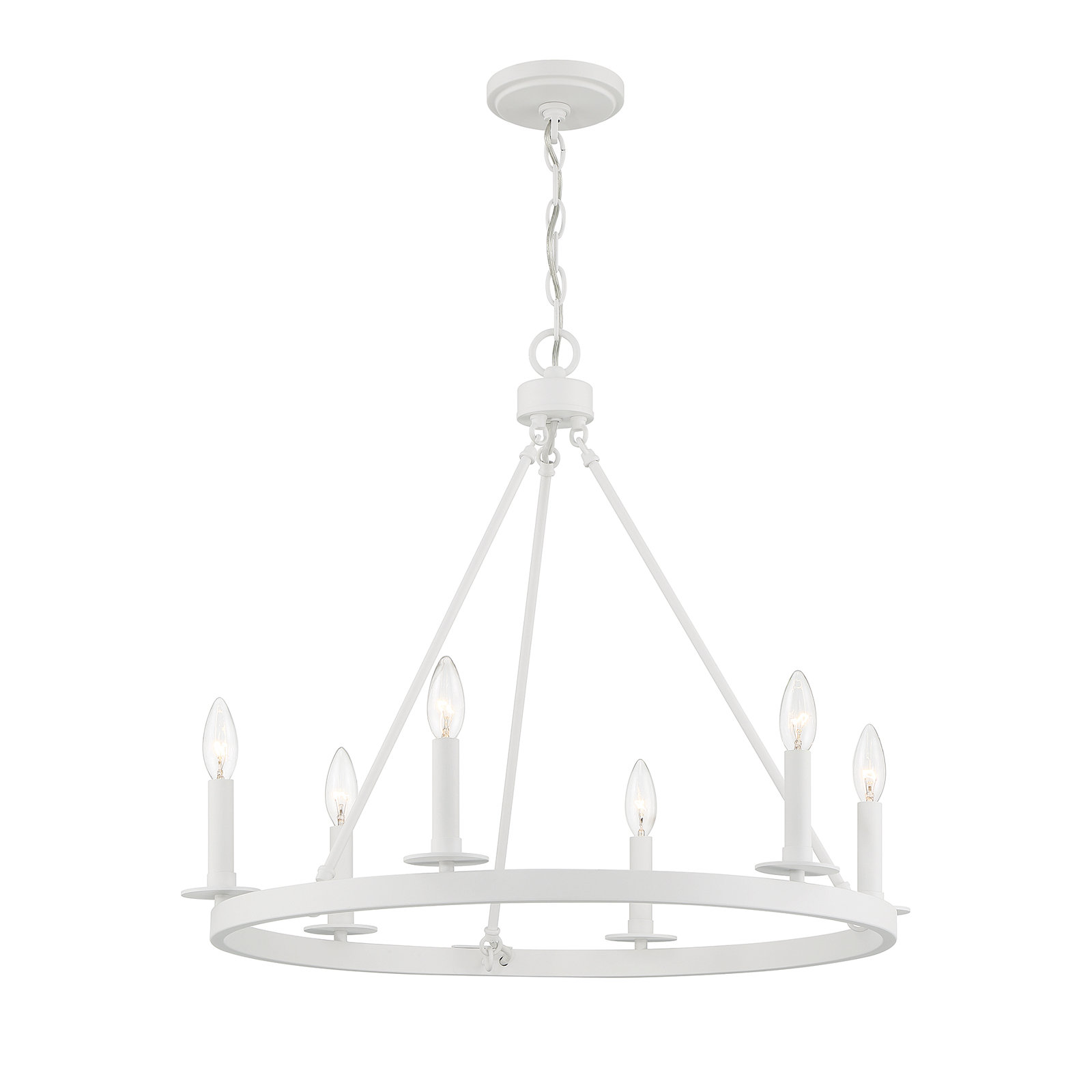 Edise 6 - Light Metal Dimmable Chandelier