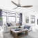 Loritta 52'' 3 - Blade Large Indooor Ceiling Fan With Light Kit and Remote, 3 LED Colors, 6 Speed Noiseless DC Motor, Timer