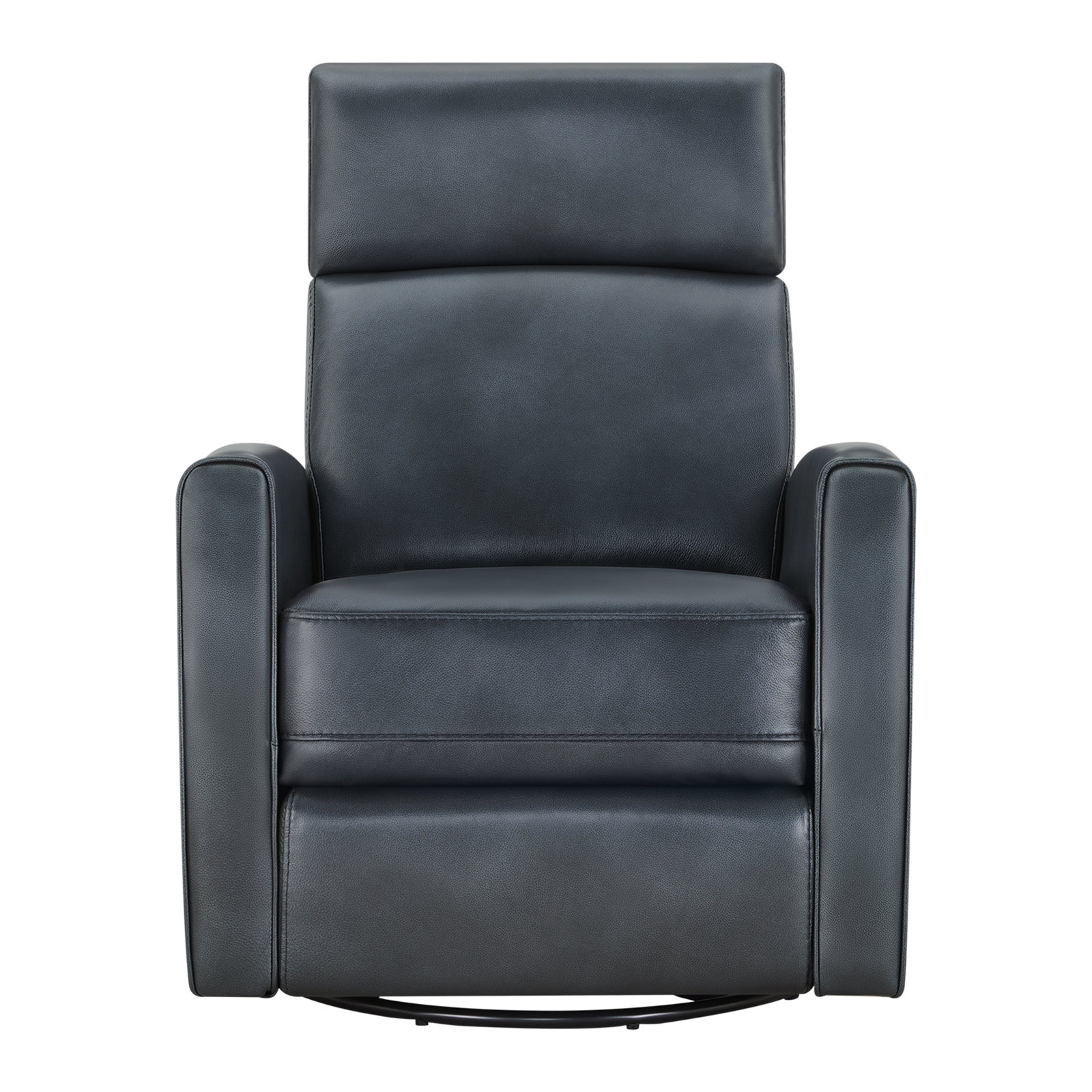 Top Grain Genuine Leather Power Recliner, Chesapeake Blue