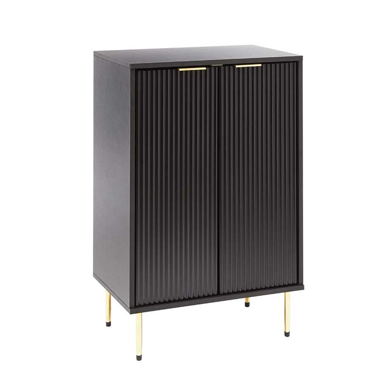 Karlos Shoe Storage Cabinet, Black