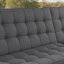 Canapé-lit convertible futon, coussins capitonnés en biscuit, gris 81 po-130982899