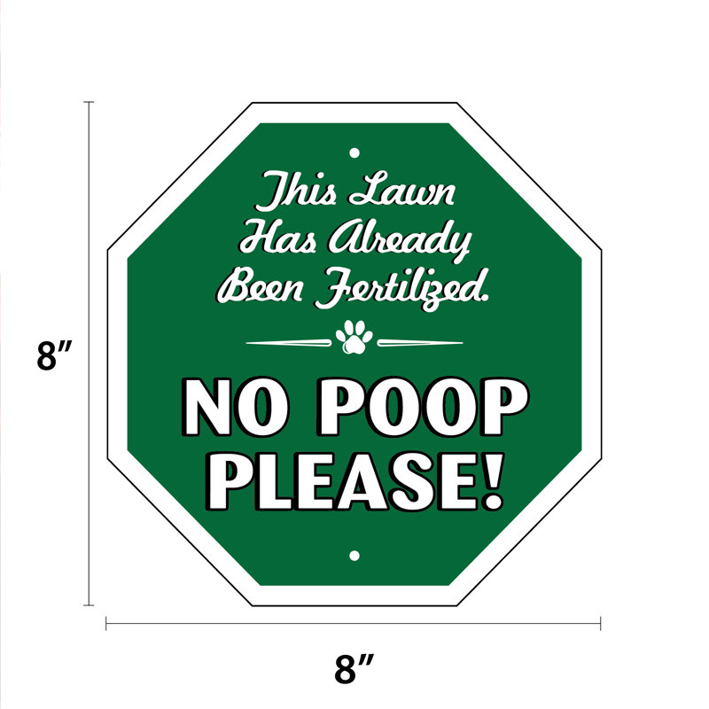 Cette affiche de jardin pour cette pelouse a déjà été utilisée