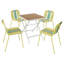 Plastic Patio Dining Set Table,