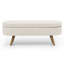 Banc de rangement repose-pieds ovale