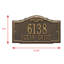 Panneau d'adresse de porte standard personnalisé à 2 lignes Gatewood-866447175-866447171