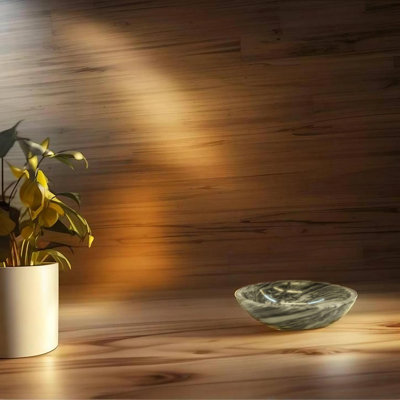Bol décoratif en marbre noir