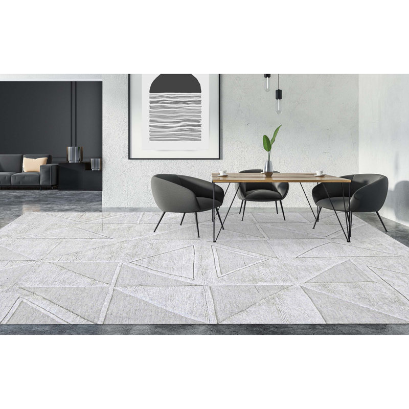 Wool Geometric Area Rug, Rectangle 12' x 15'