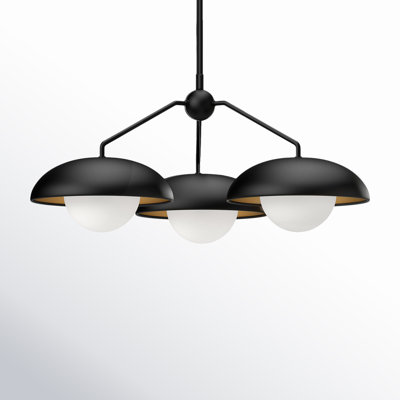 Alessia 3 Light Metal Sphere Chandelier