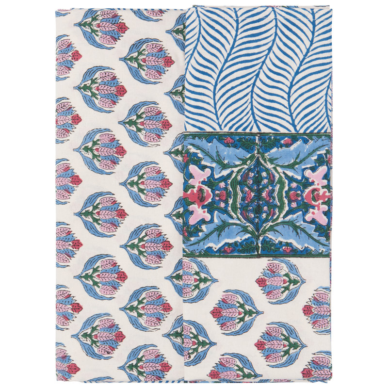 Floral 100% Cotton Tablecloth