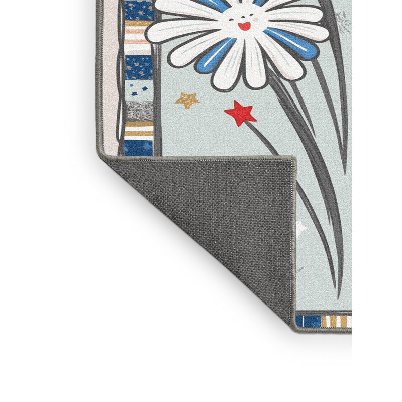 Tapis vacances des fêtes The Holiday Aisle®, Rectangle 5 pi x 7 pi