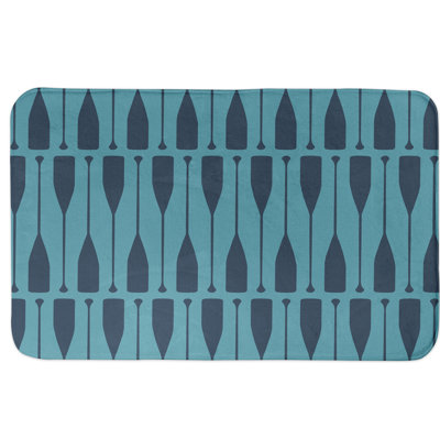 Tapis pour salle de bain raquette Rachael
