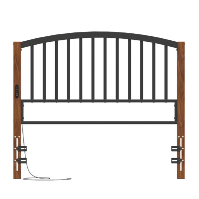 Arch Slats Metal Headboard
