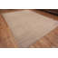 Tapis unique de style moderne et minimaliste abstrait crème / brun clair One-of-a-Kind