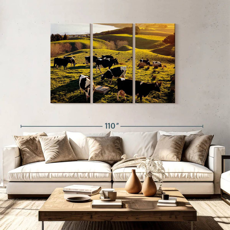 Brampt Hilltop Cows, 48" H x 74" W