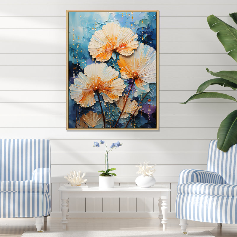 Seacreature Reflections II sur impression sur toile, H 32 po x l 16 po x P 1 po, Cadre naturel flottant