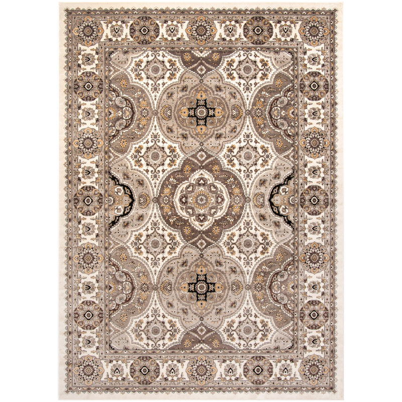 Tapis oriental en velours de viscose École, Rectangle 8 pi x 11 pi 6 po