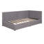 Lit de jour rembourré avec 2 tiroirs de rangement, structure de canapé-lit simple, aucun sommier nécessaire, tissu en lin (lit de jour)-326250321