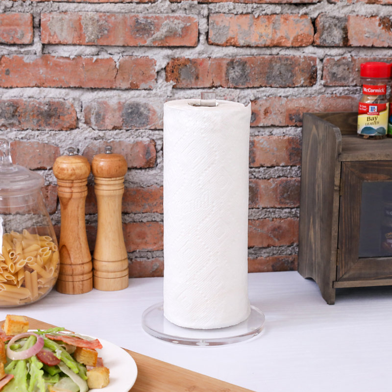 Plastic and Acrylic Freestanding Paper Towel Holder